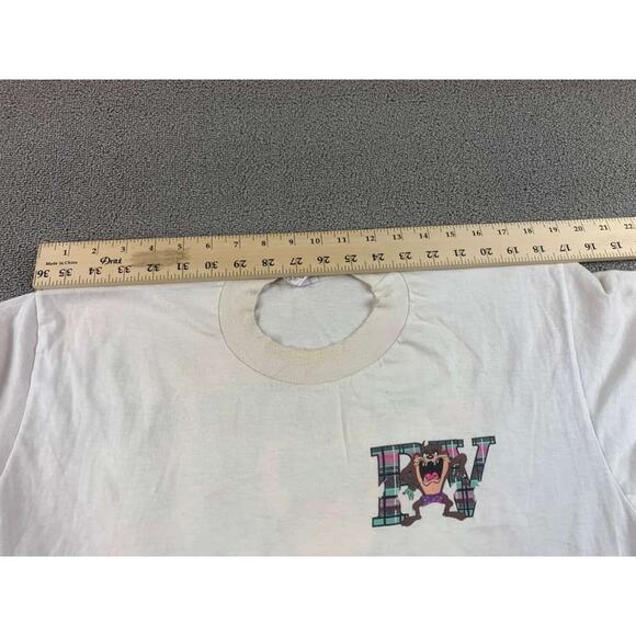 Hectors Men Large Vintage 90's Plaid Tazmanian Devil Puerto Vallarta Mexico - Picture 6 of 12